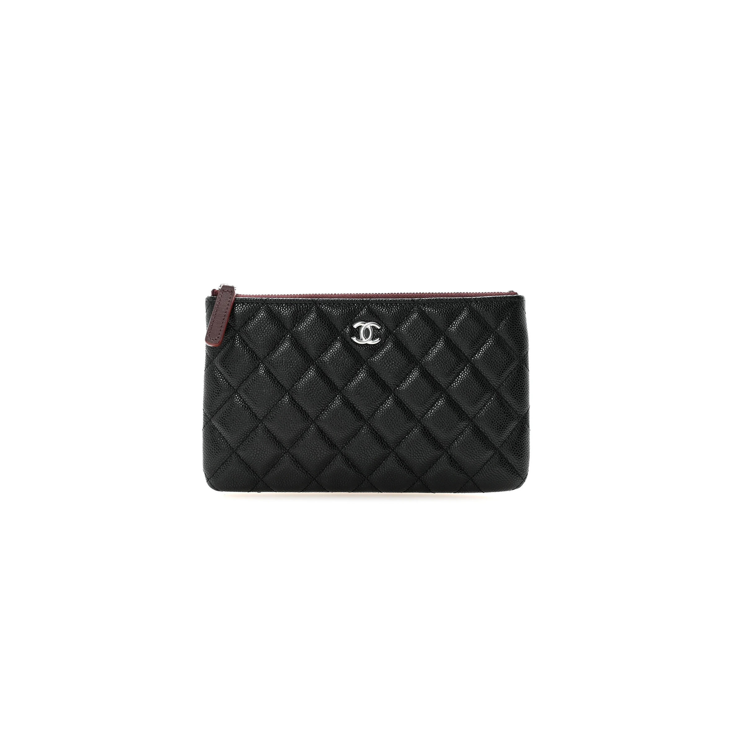 CHANEL CAVIAR QUILTED COSMETIC CASE BLACK AP1071 (20*12.2*1cm)